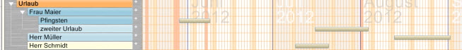 Gantt Urlaubsplan 1