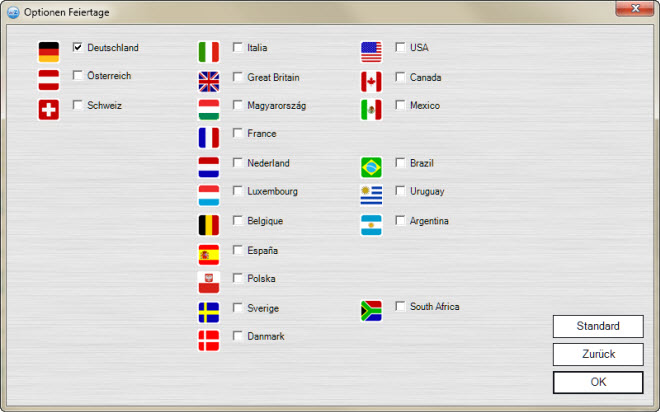 Wiederholtermine Feiertage