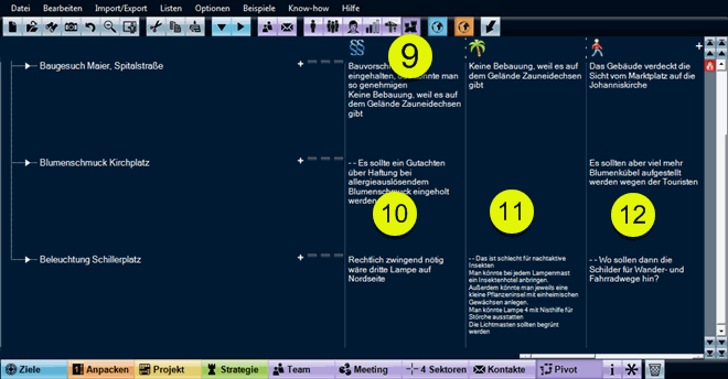 Protokoll eines Meetings