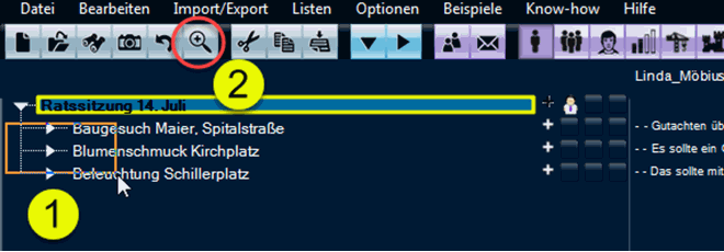 Protokoll eines Meetings