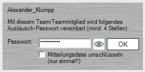 Passwort eingeben