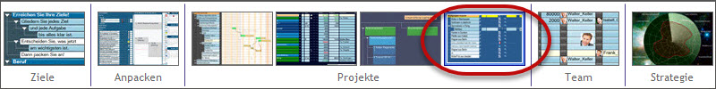 Multi-Projekt-Ansicht in der Ansichtenleiste
