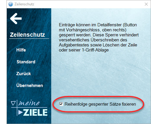 Zeilenschutz