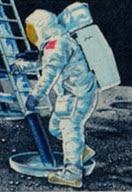 Großes Ziel: Neil Armstrong auf dem Mond