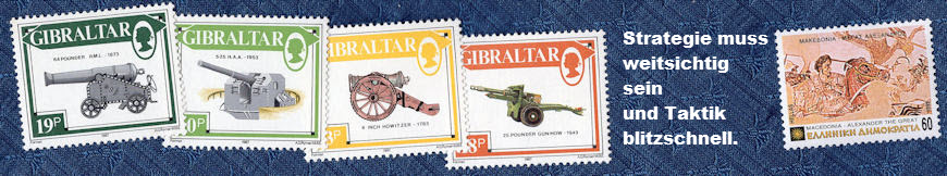 Strategie muss weitsichtig sein, Taktik blitzschnell.